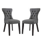 Modway Silhouette Dining Side Chairs Upholstered Fabric Set of 2 | Dining Chairs | Modishstore-4