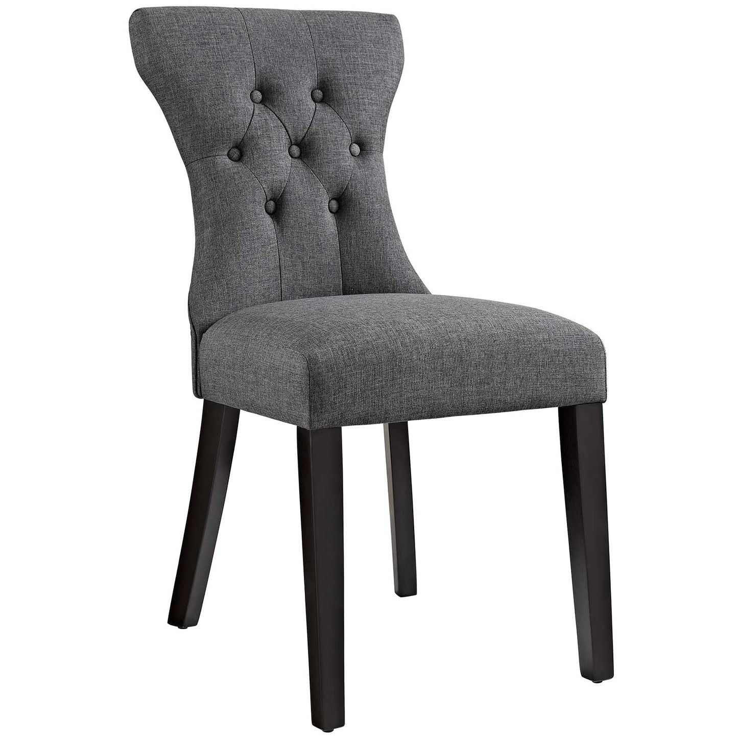 Modway Silhouette Dining Side Chairs Upholstered Fabric Set of 2 - EEI-3327 | Dining Chairs | Modishstore - 5