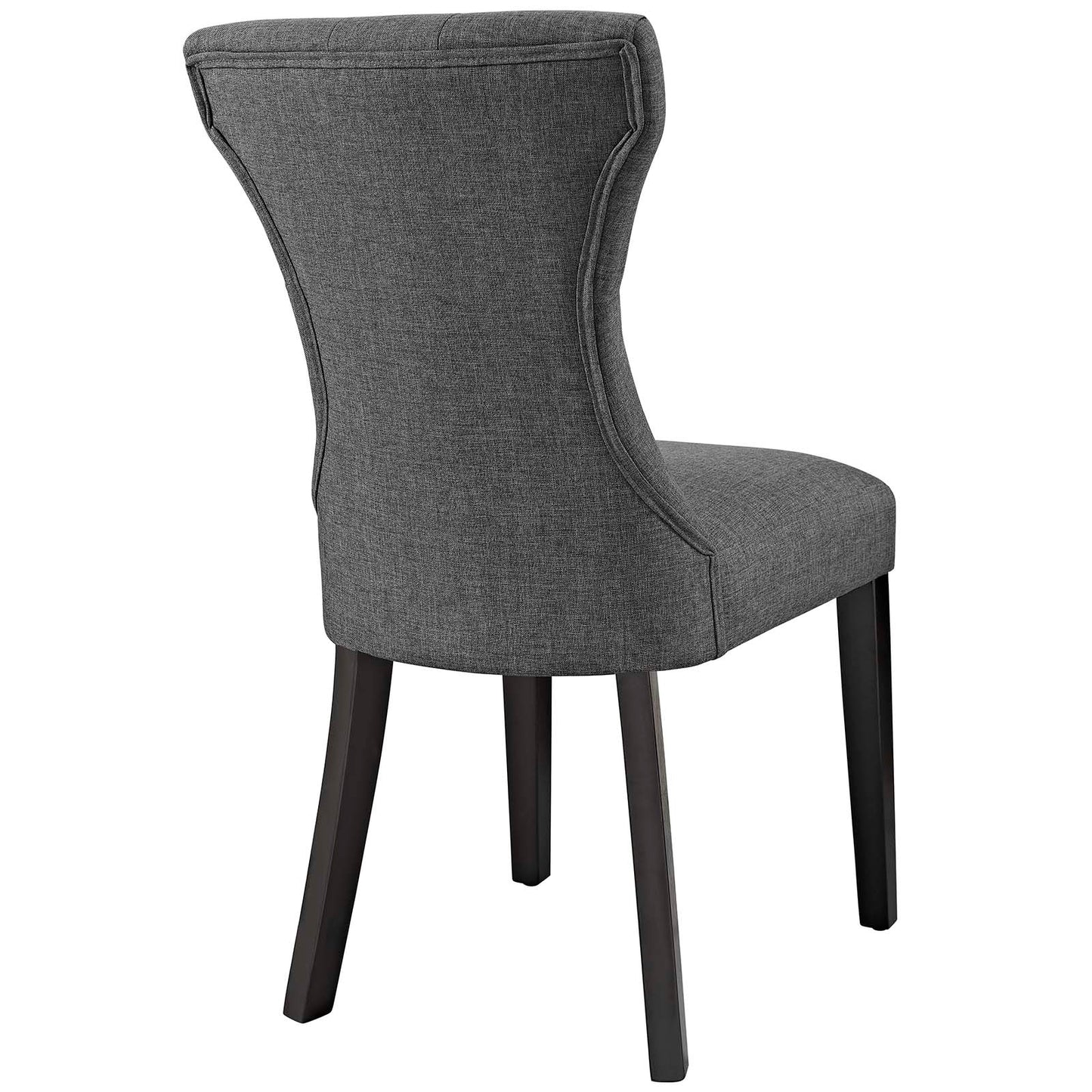 Modway Silhouette Dining Side Chairs Upholstered Fabric Set of 2 - EEI-3327 | Dining Chairs | Modishstore - 3