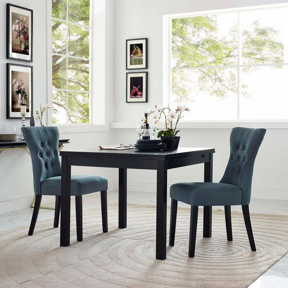 Modway Silhouette Dining Side Chairs Upholstered Fabric Set of 2 - EEI-3327 | Dining Chairs | Modishstore - 1