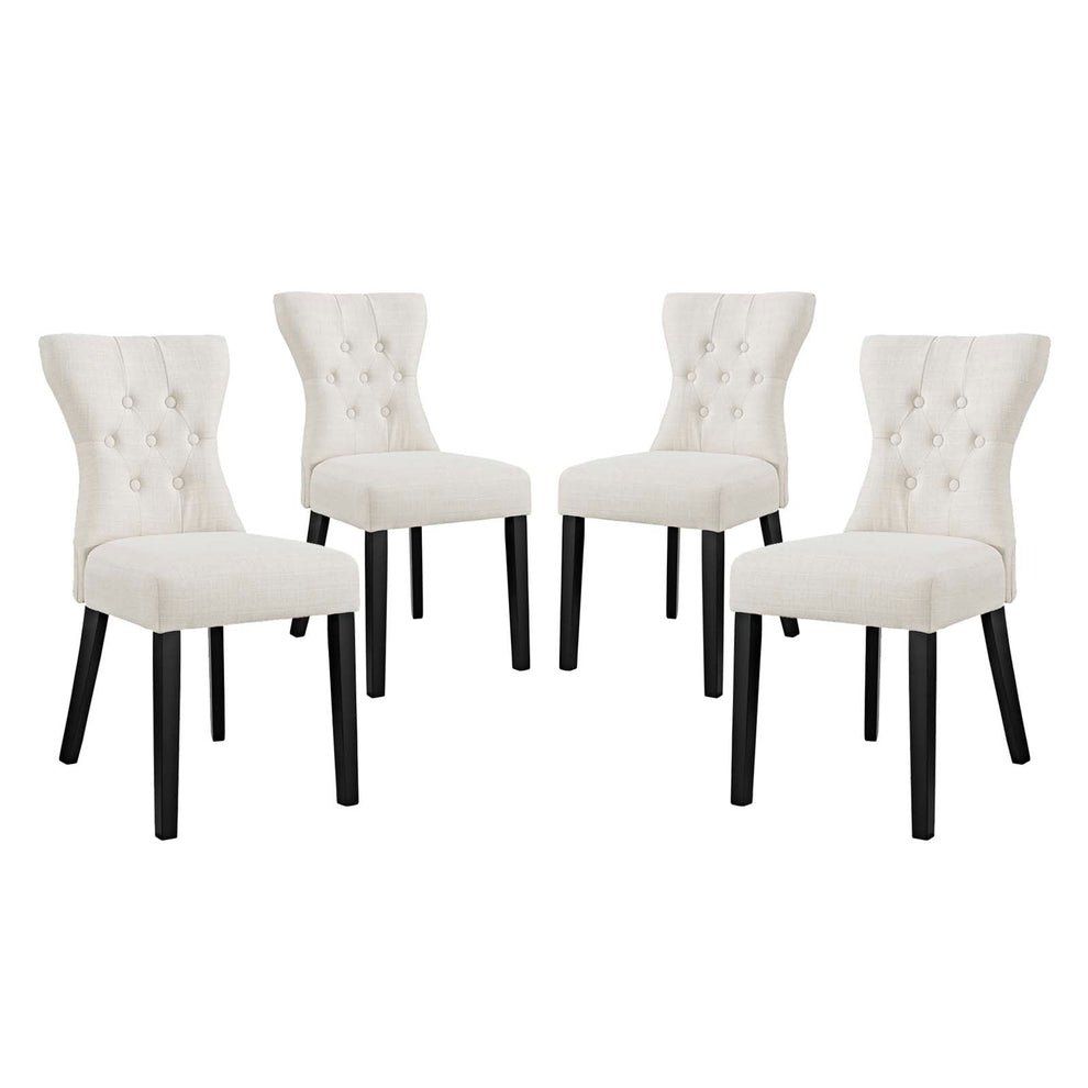 Modway Silhouette Dining Side Chairs Upholstered Fabric Set of 4 - EEI-3328 | Dining Chairs | Modishstore - 4