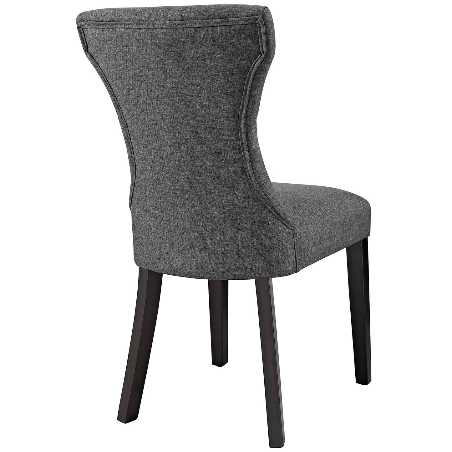 Modway Silhouette Dining Side Chairs Upholstered Fabric Set of 4 | Dining Chairs | Modishstore-7