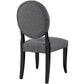 Button Dining Side Chair Upholstered Fabric Set of 2 By Modway - EEI-3329 | Dining Chairs | Modishstore - 5