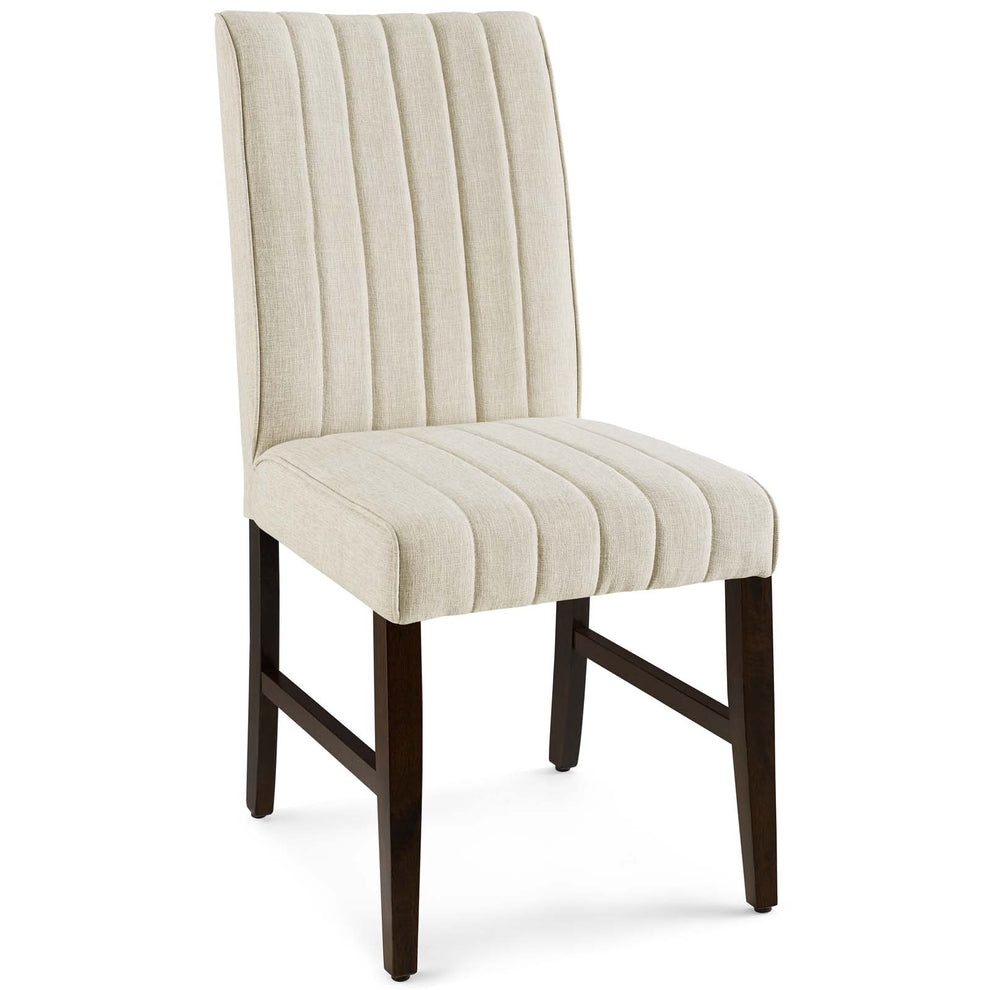 Modway Motivate Channel Tufted Upholstered Fabric Dining Chair Set of 2 - EEI-3333 | Dining Chairs | Modishstore - 4