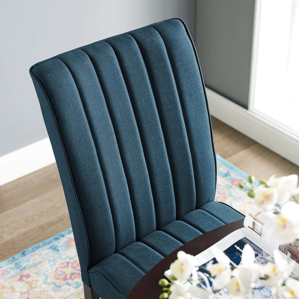 Modway Motivate Channel Tufted Upholstered Fabric Dining Chair Set of 2 - EEI-3333 | Dining Chairs | Modishstore - 9