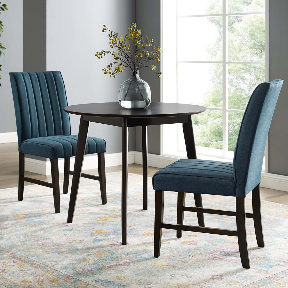 Modway Motivate Channel Tufted Upholstered Fabric Dining Chair Set of 2 - EEI-3333 | Dining Chairs | Modishstore - 10