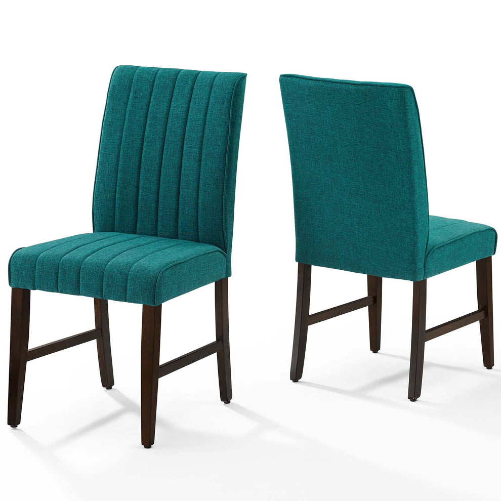 Modway Motivate Channel Tufted Upholstered Fabric Dining Chair Set of 2 - EEI-3333 | Dining Chairs | Modishstore - 22