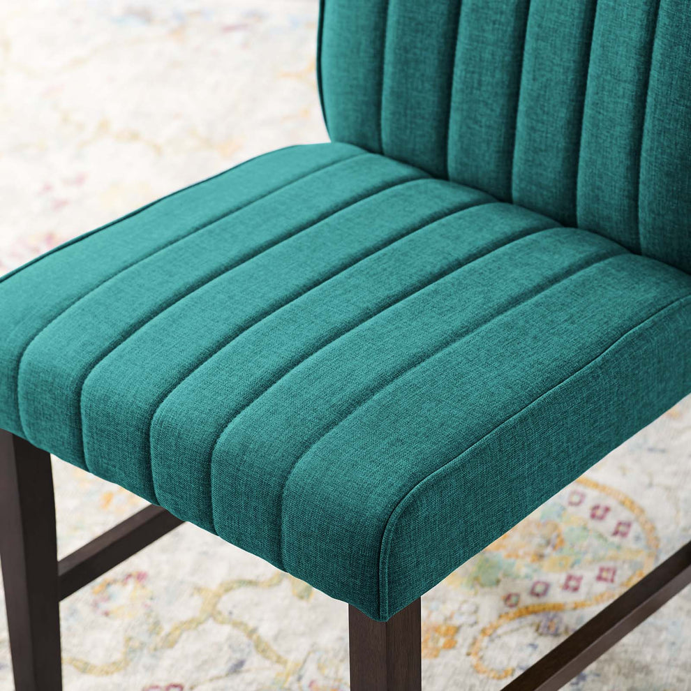 Modway Motivate Channel Tufted Upholstered Fabric Dining Chair Set of 2 - EEI-3333 | Dining Chairs | Modishstore - 16