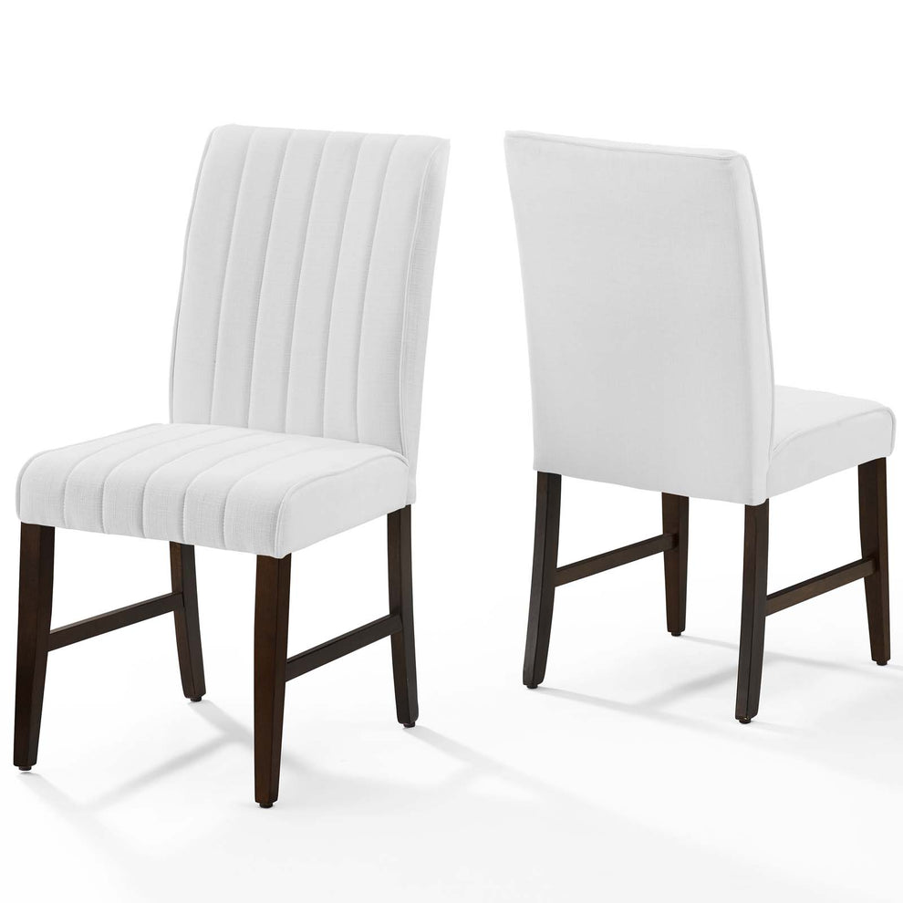 Modway Motivate Channel Tufted Upholstered Fabric Dining Chair Set of 2 - EEI-3333 | Dining Chairs | Modishstore - 29
