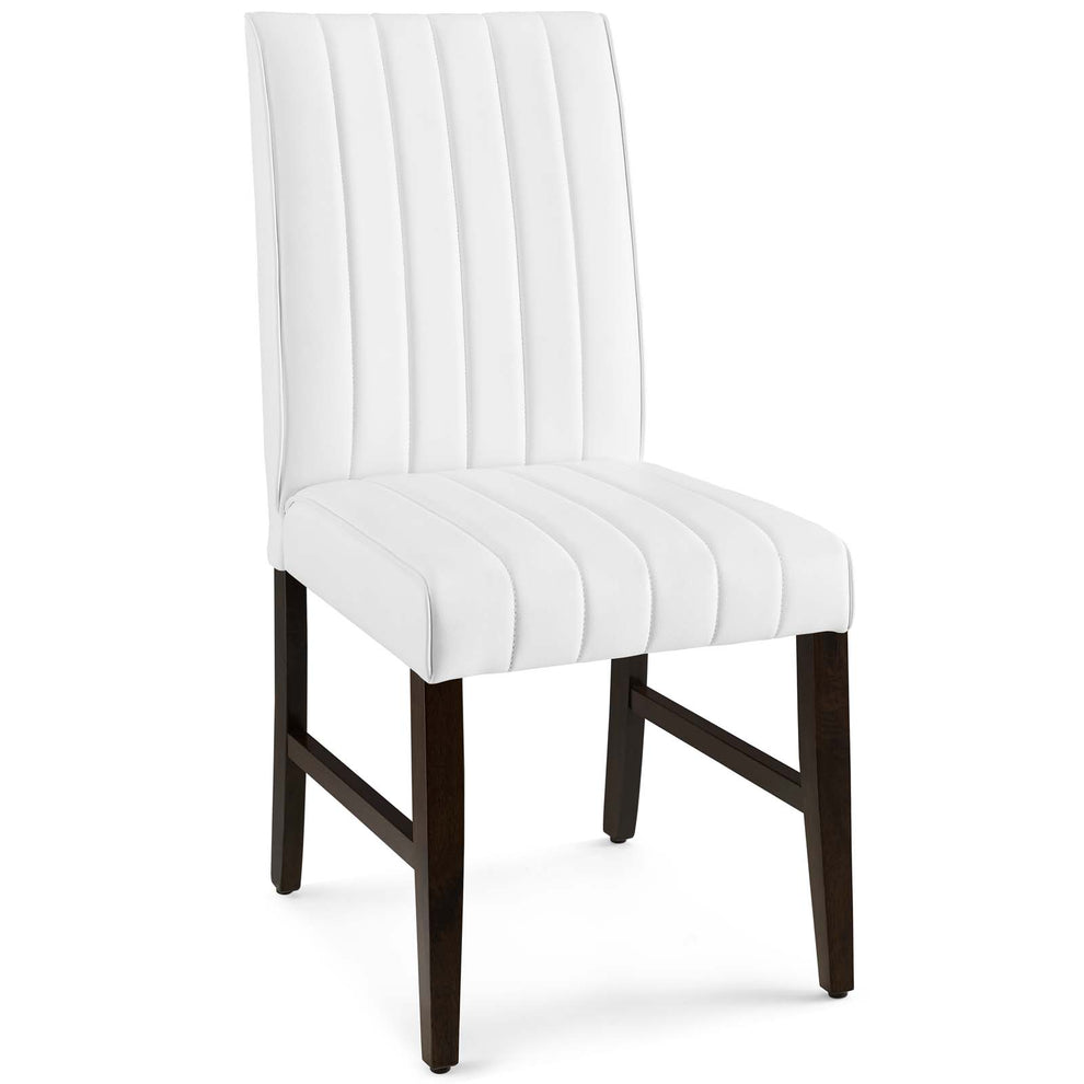 Modway Motivate Channel Tufted Upholstered Faux Leather Dining Chair Set of 2 - EEI-3334 | Dining Chairs | Modishstore - 4