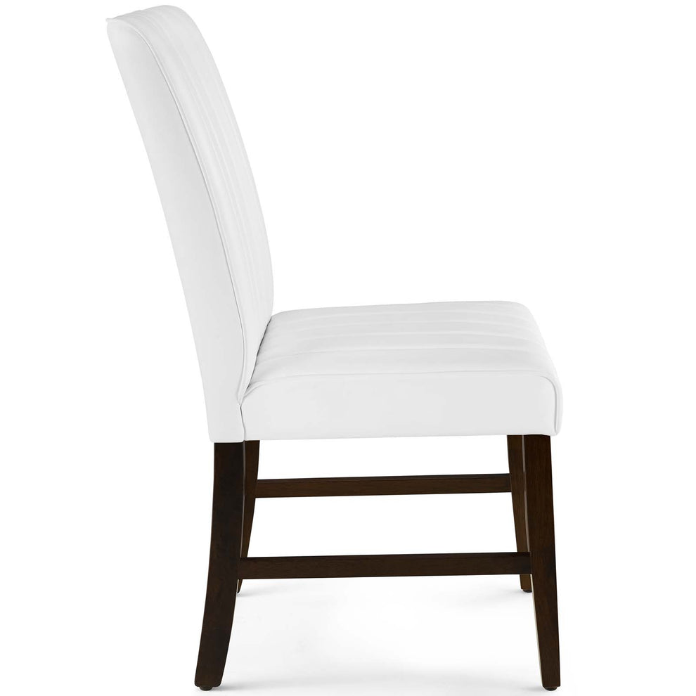 Modway Motivate Channel Tufted Upholstered Faux Leather Dining Chair Set of 2 - EEI-3334 | Dining Chairs | Modishstore - 6