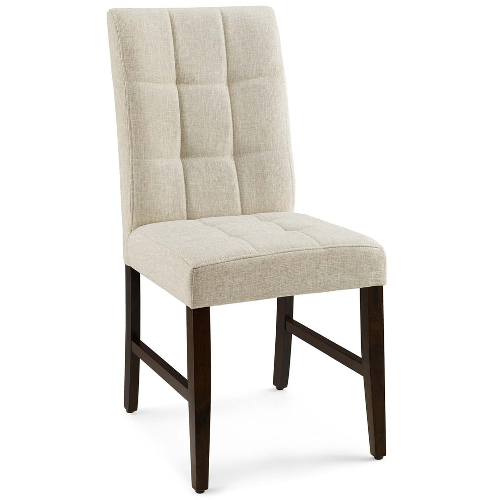 Modway Promulgate Biscuit Tufted Upholstered Fabric Dining Chair Set of 2 - EEI-3335 | Dining Chairs | Modishstore - 4