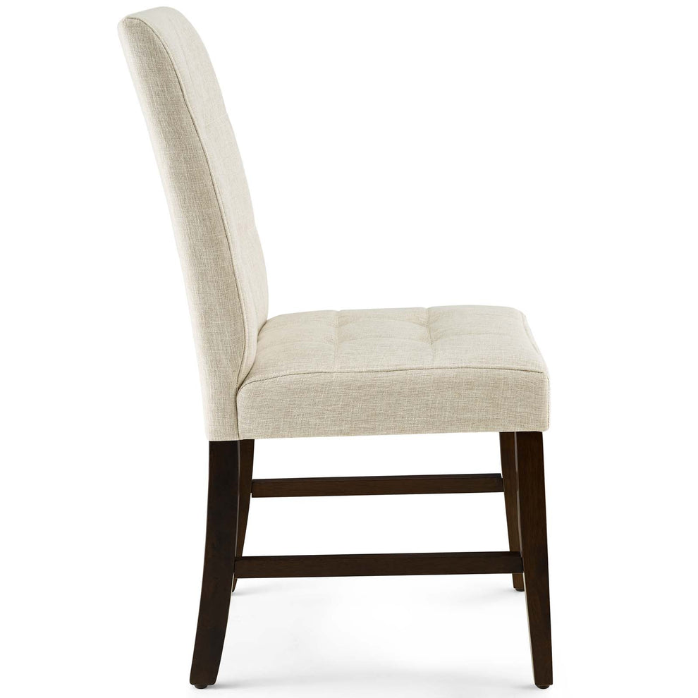 Modway Promulgate Biscuit Tufted Upholstered Fabric Dining Chair Set of 2 - EEI-3335 | Dining Chairs | Modishstore - 5