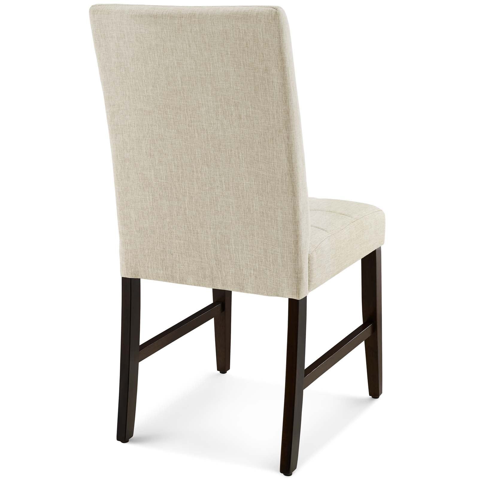 Modway Promulgate Biscuit Tufted Upholstered Fabric Dining Chair Set of 2 | Dining Chairs | Modishstore-3
