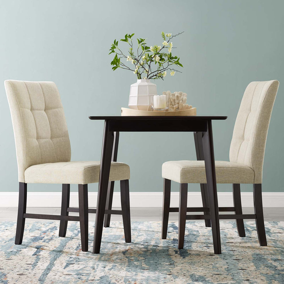 Modway Promulgate Biscuit Tufted Upholstered Fabric Dining Chair Set of 2 - EEI-3335 | Dining Chairs | Modishstore - 1