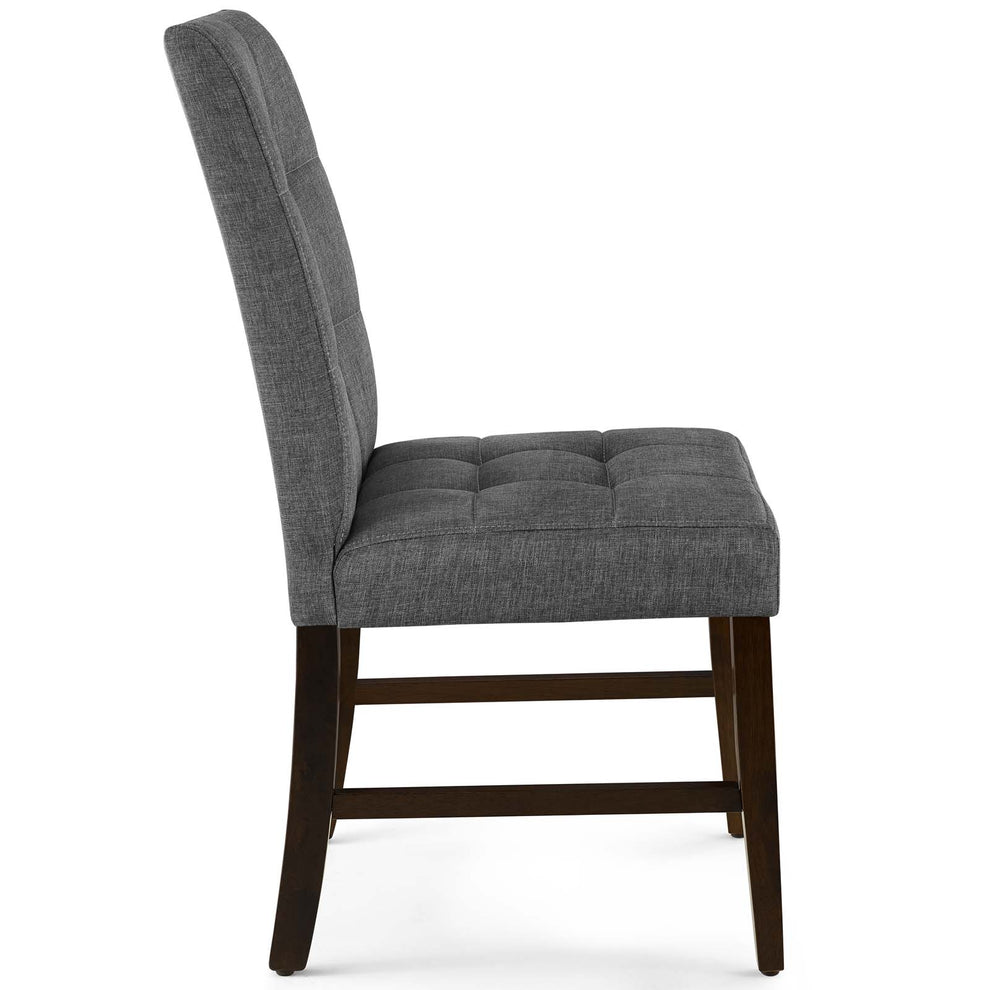 Modway Promulgate Biscuit Tufted Upholstered Fabric Dining Chair Set of 2 - EEI-3335 | Dining Chairs | Modishstore - 13