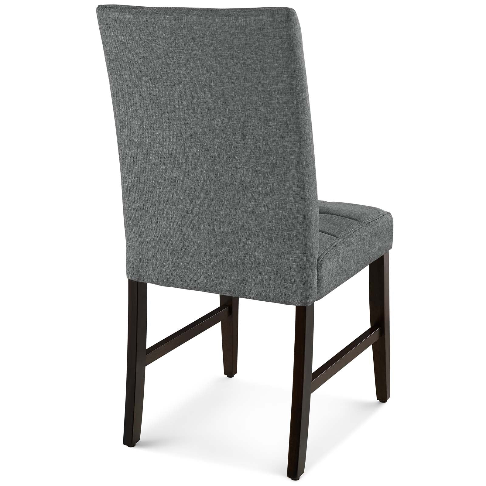 Modway Promulgate Biscuit Tufted Upholstered Fabric Dining Chair Set of 2 | Dining Chairs | Modishstore-17