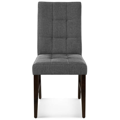 Modway Promulgate Biscuit Tufted Upholstered Fabric Dining Chair Set of 2 - EEI-3335 | Dining Chairs | Modishstore - 12