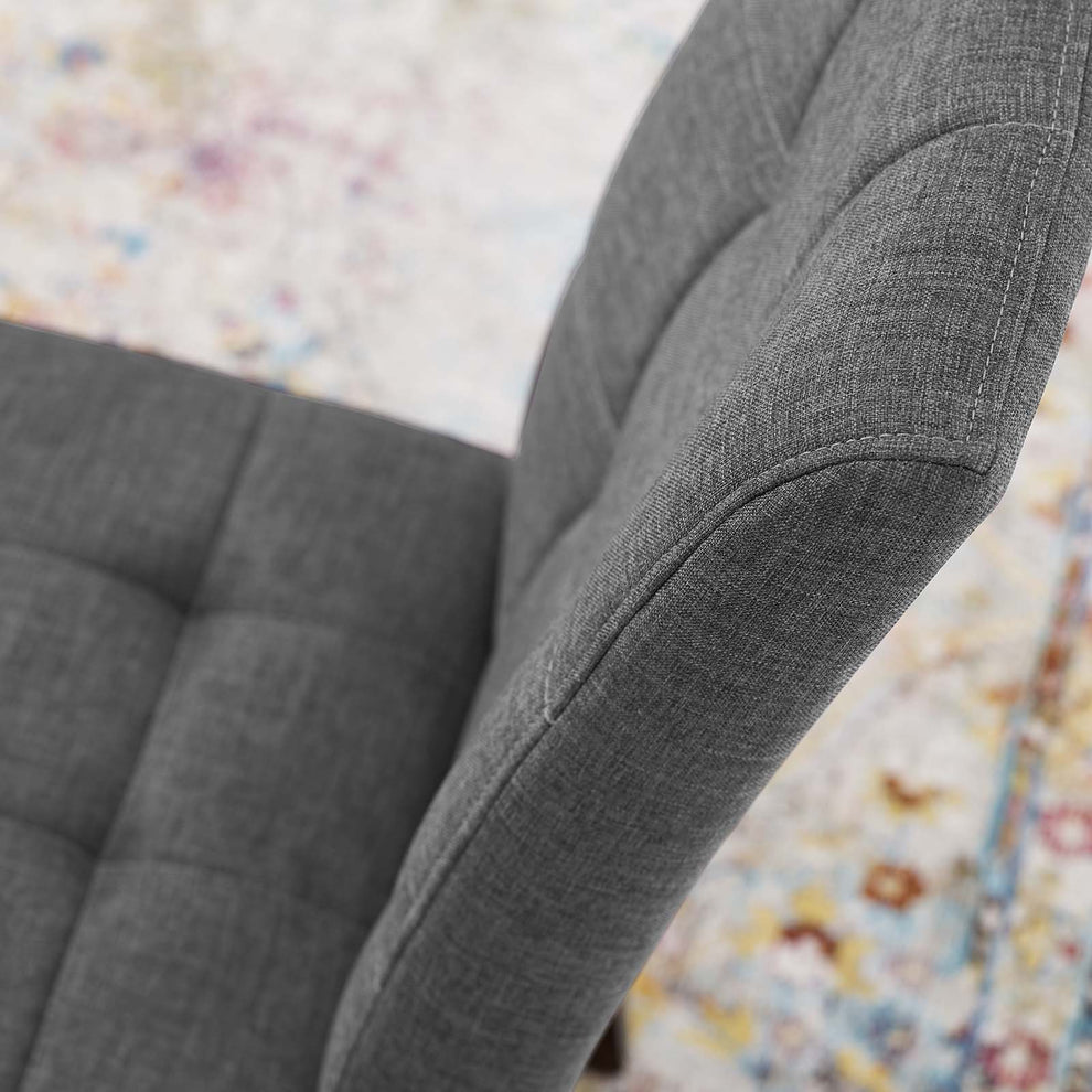 Modway Promulgate Biscuit Tufted Upholstered Fabric Dining Chair Set of 2 - EEI-3335 | Dining Chairs | Modishstore - 8