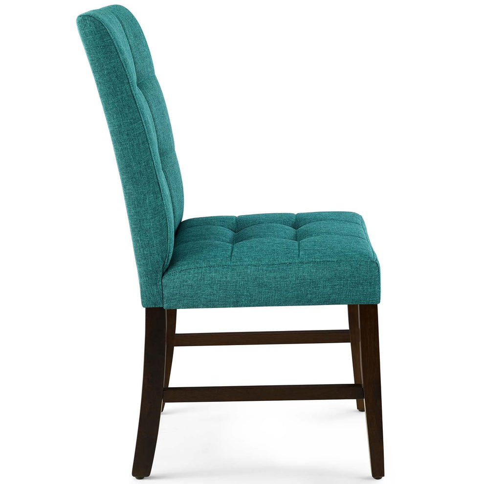 Modway Promulgate Biscuit Tufted Upholstered Fabric Dining Chair Set of 2 - EEI-3335 | Dining Chairs | Modishstore - 18