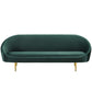 Modway Sublime Vertical Curve Back Performance Velvet Sofa | Sofas | Modishstore-11