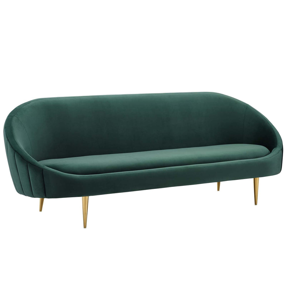 Modway Sublime Vertical Curve Back Performance Velvet Sofa - EEI-3349 | Sofas | Modishstore - 2