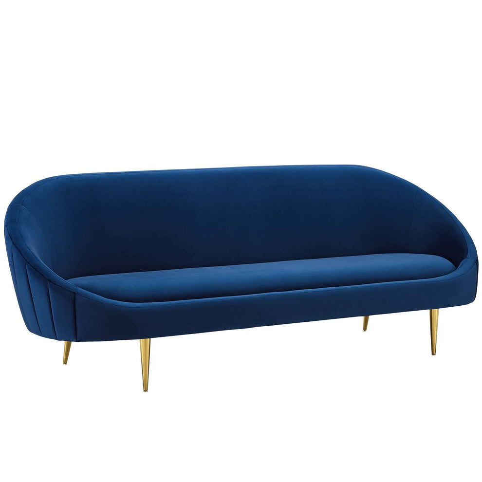 Modway Sublime Vertical Curve Back Performance Velvet Sofa - EEI-3349 | Sofas | Modishstore - 11