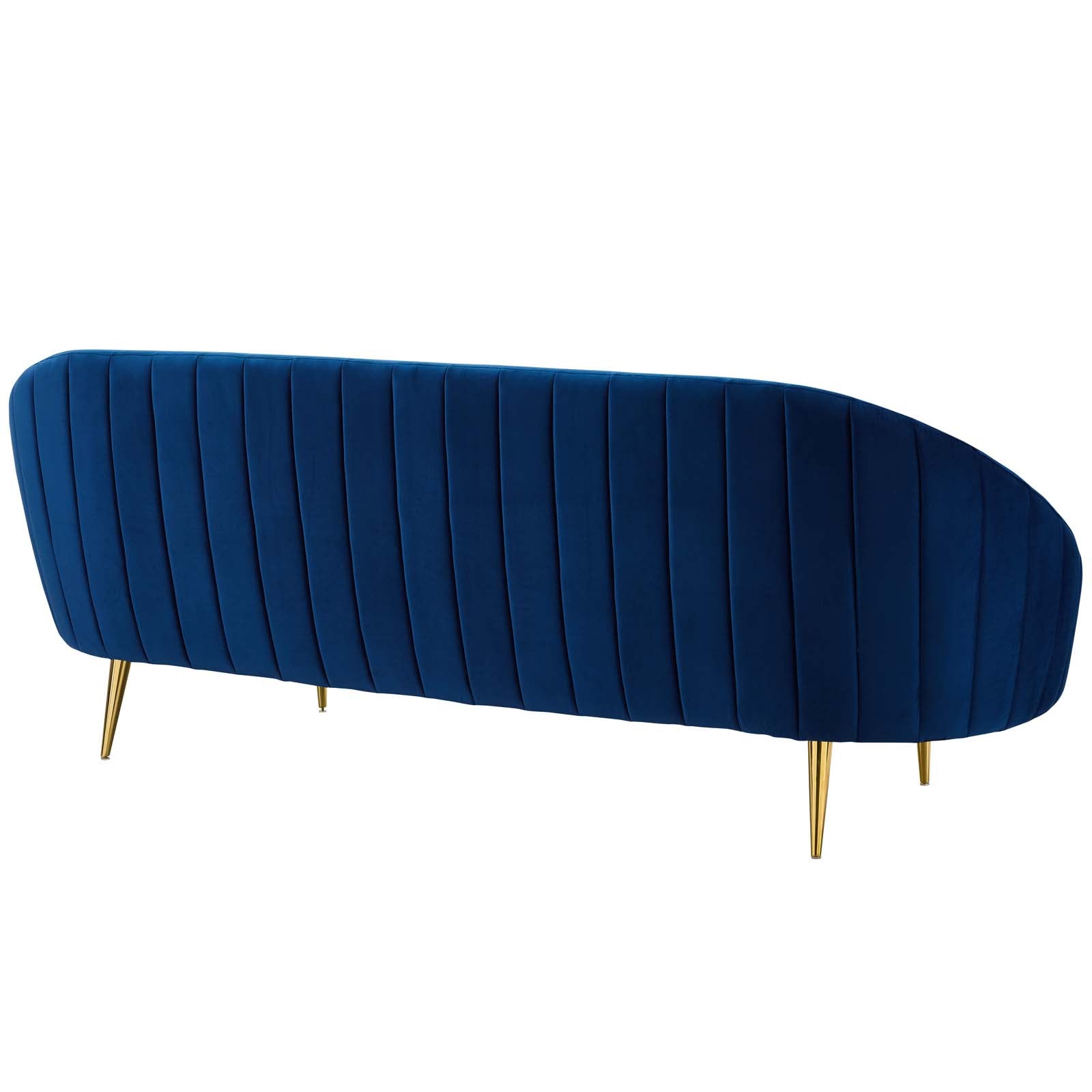 Modway Sublime Vertical Curve Back Performance Velvet Sofa | Sofas | Modishstore-18