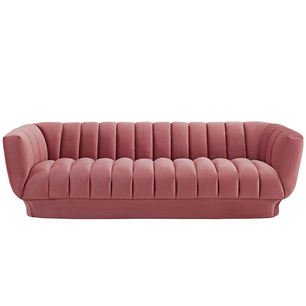 Modway Entertain Vertical Channel Tufted Performance Velvet Sofa - EEI-3351 | Sofas | Modishstore - 11