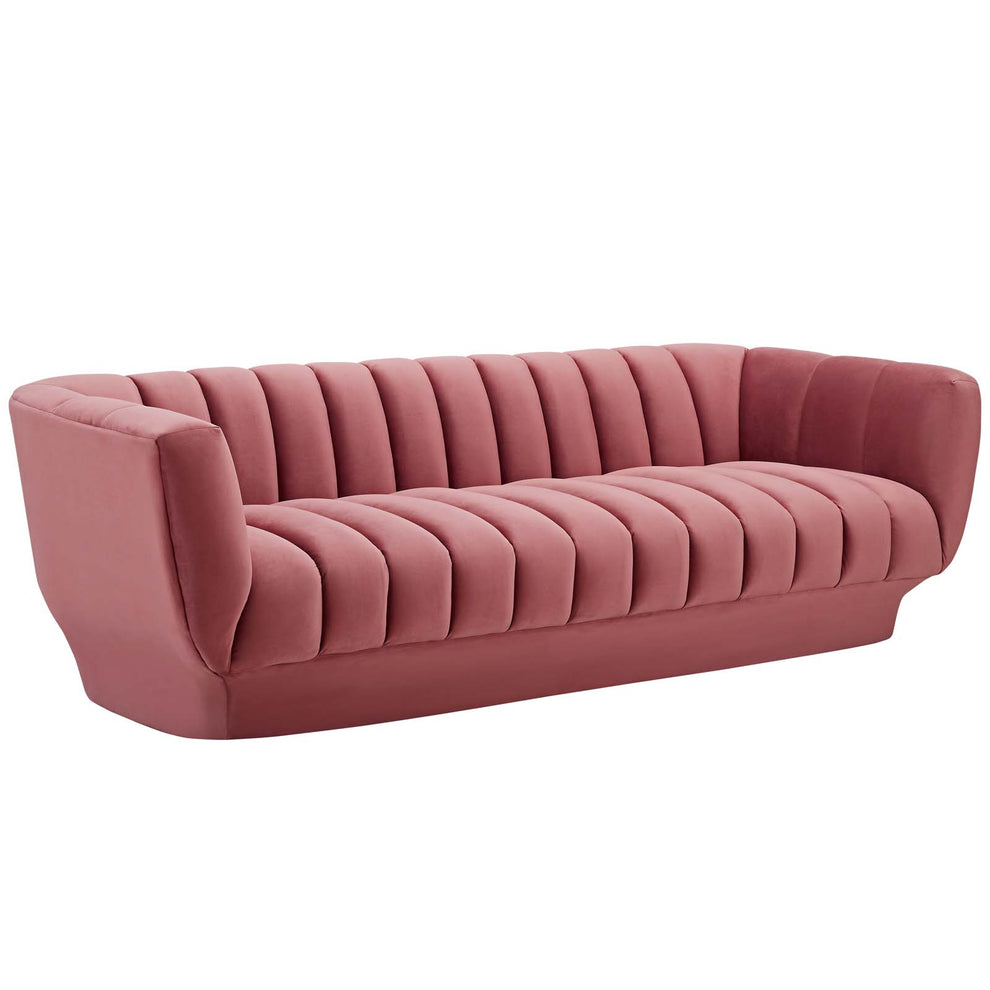 Modway Entertain Vertical Channel Tufted Performance Velvet Sofa - EEI-3351 | Sofas | Modishstore - 8
