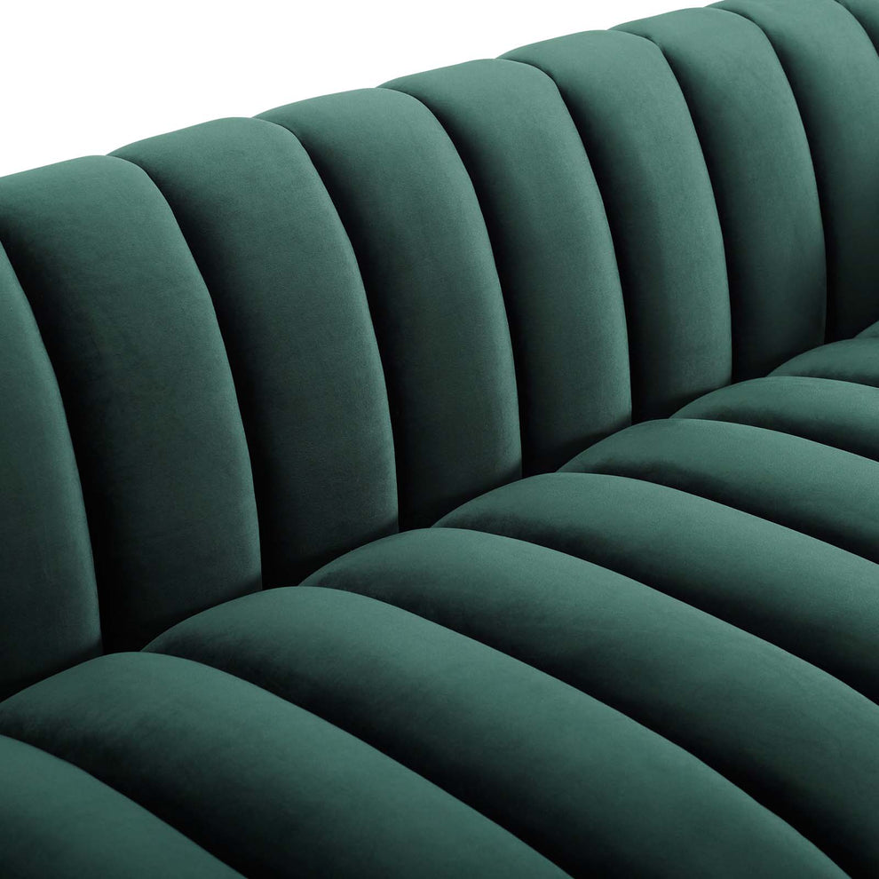 Modway Entertain Vertical Channel Tufted Performance Velvet Sofa - EEI-3351 | Sofas | Modishstore - 16
