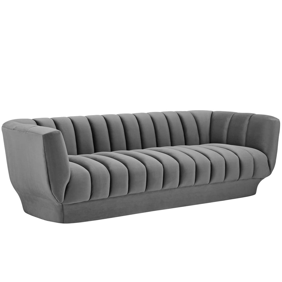Modway Entertain Vertical Channel Tufted Performance Velvet Sofa - EEI-3351 | Sofas | Modishstore - 23