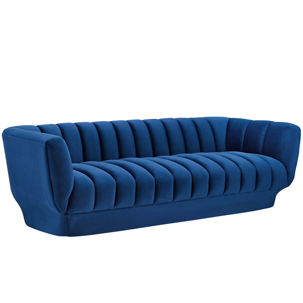 Modway Entertain Vertical Channel Tufted Performance Velvet Sofa - EEI-3351 | Sofas | Modishstore - 5