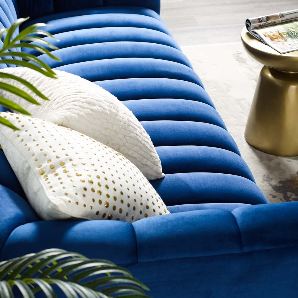 Modway Entertain Vertical Channel Tufted Performance Velvet Sofa - EEI-3351 | Sofas | Modishstore - 2