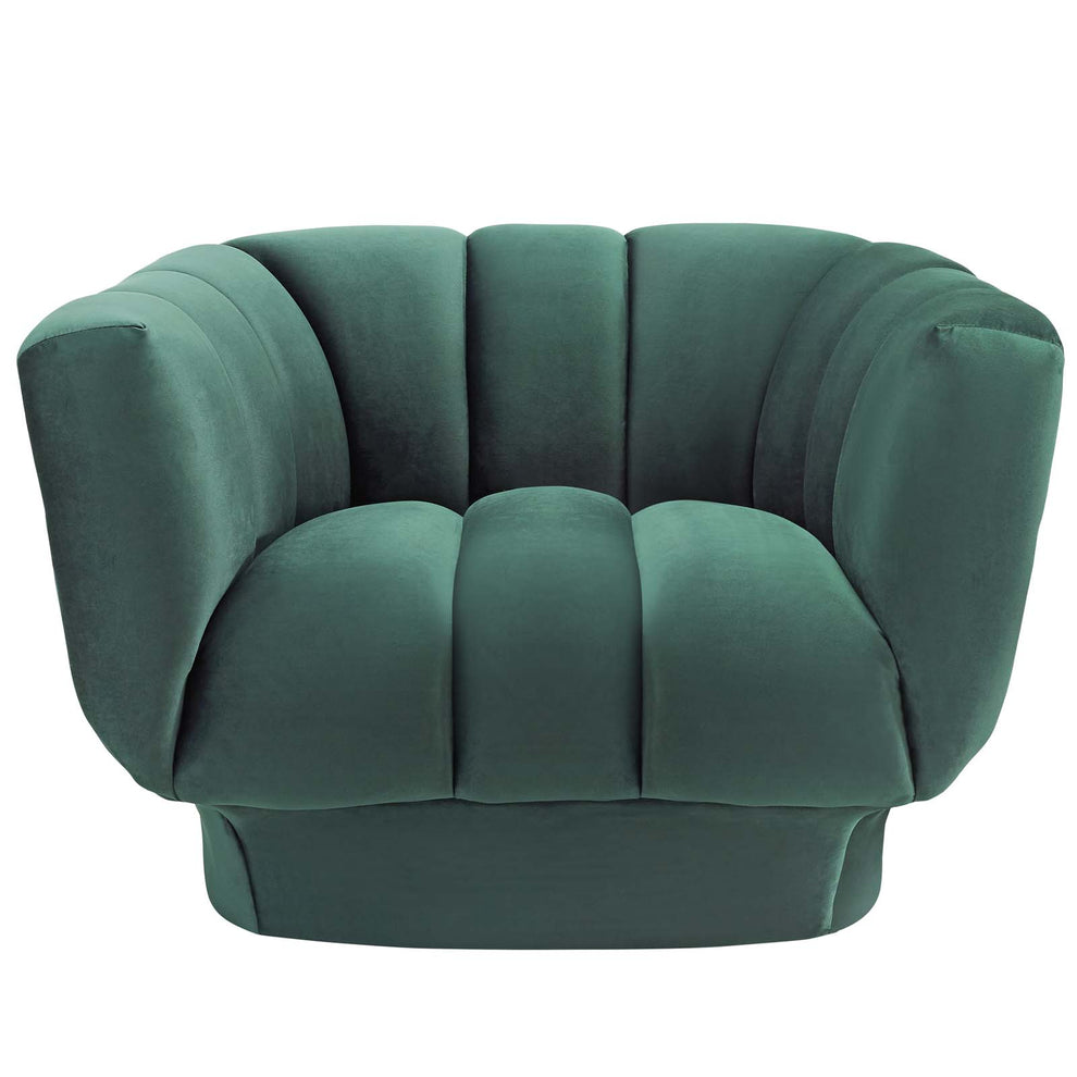 Modway Entertain Vertical Channel Tufted Performance Velvet Armchair - EEI-3352 | Armchairs | Modishstore - 10