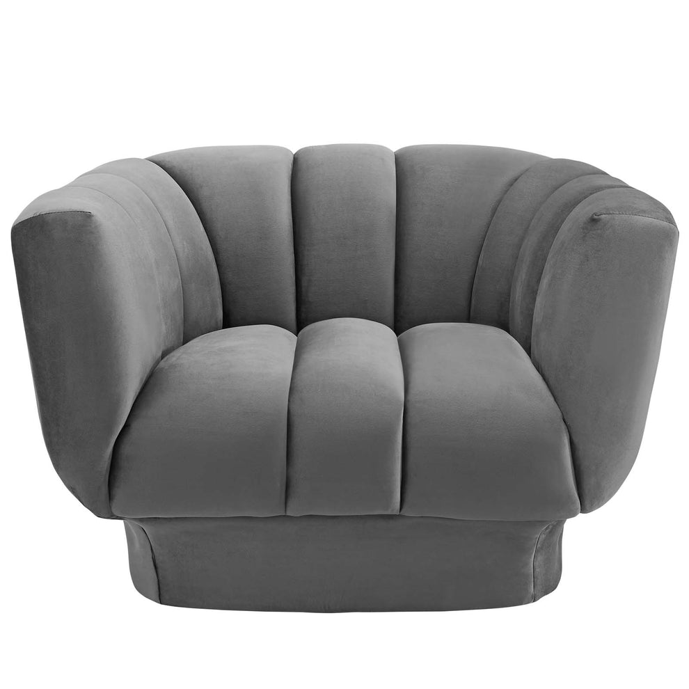 Modway Entertain Vertical Channel Tufted Performance Velvet Armchair - EEI-3352 | Armchairs | Modishstore - 18