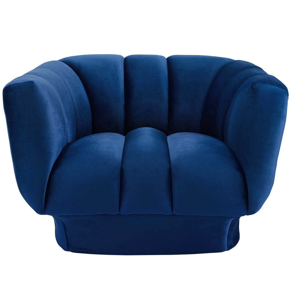 Modway Entertain Vertical Channel Tufted Performance Velvet Armchair - EEI-3352 | Armchairs | Modishstore - 7