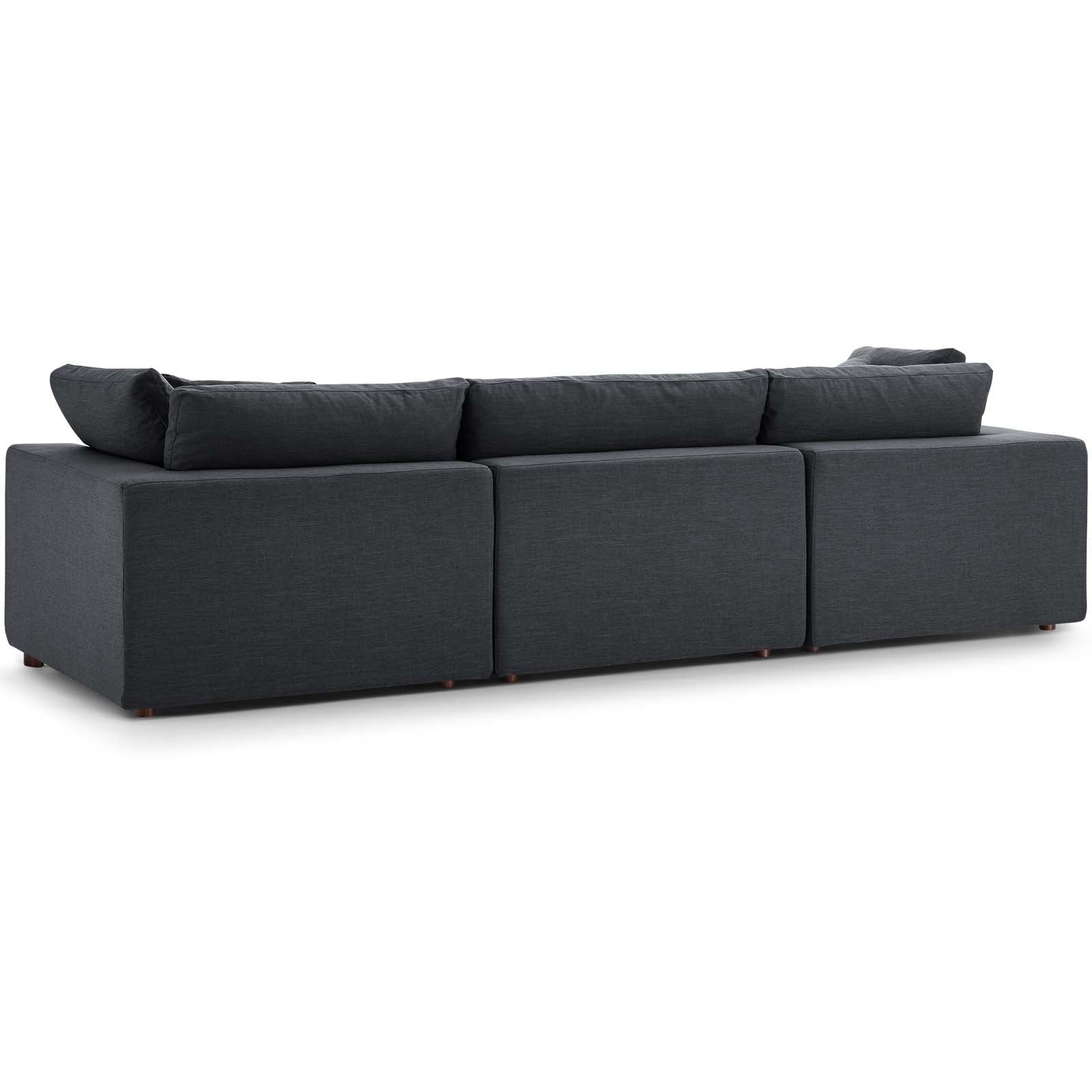 Modway Commix Down Filled Overstuffed 3 Piece Sectional Sofa Set | Sofas | Modishstore-24