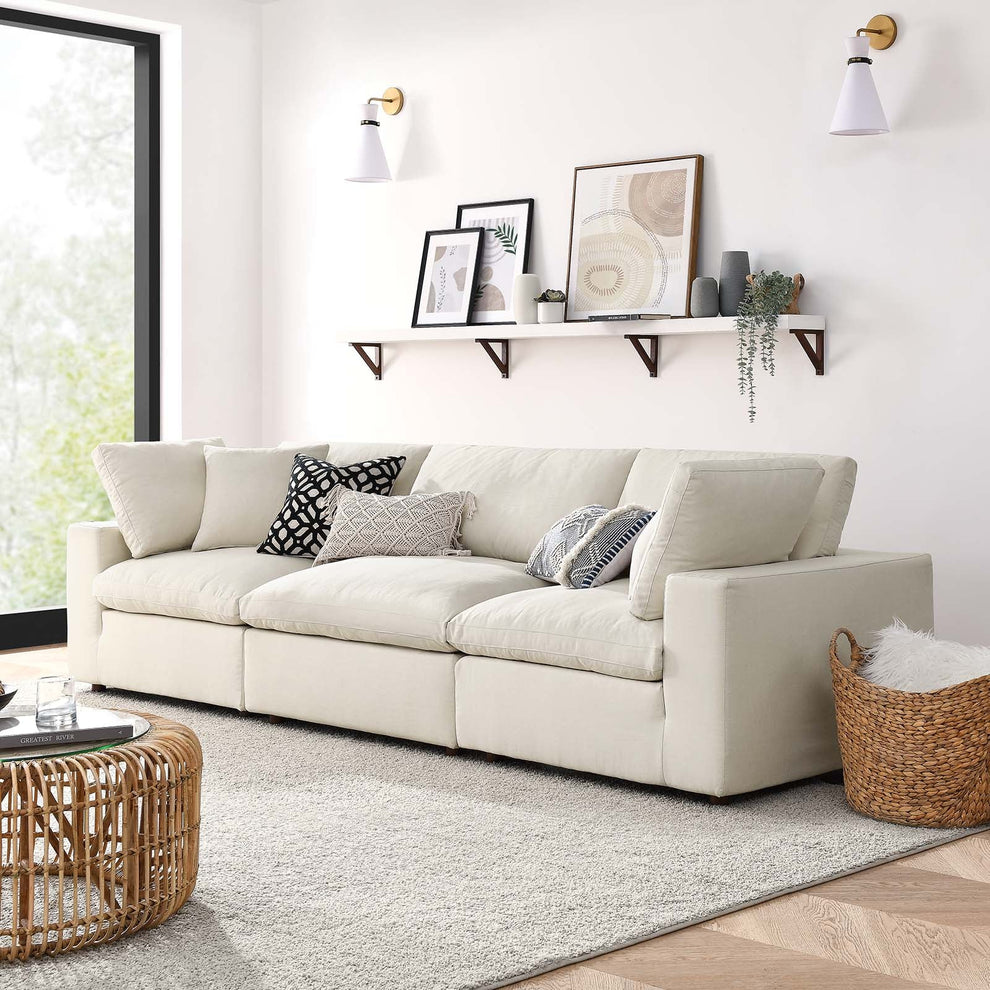 Modway Commix Down Filled Overstuffed 3 Piece Sectional Sofa Set - EEI-3355 | Sofa Set | Modishstore - 36
