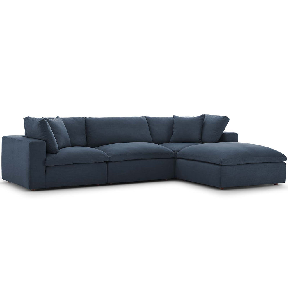 Modway Commix Down Filled Overstuffed 4 Piece Sectional Sofa Set - EEI-3356 | Sofa Set | Modishstore - 39