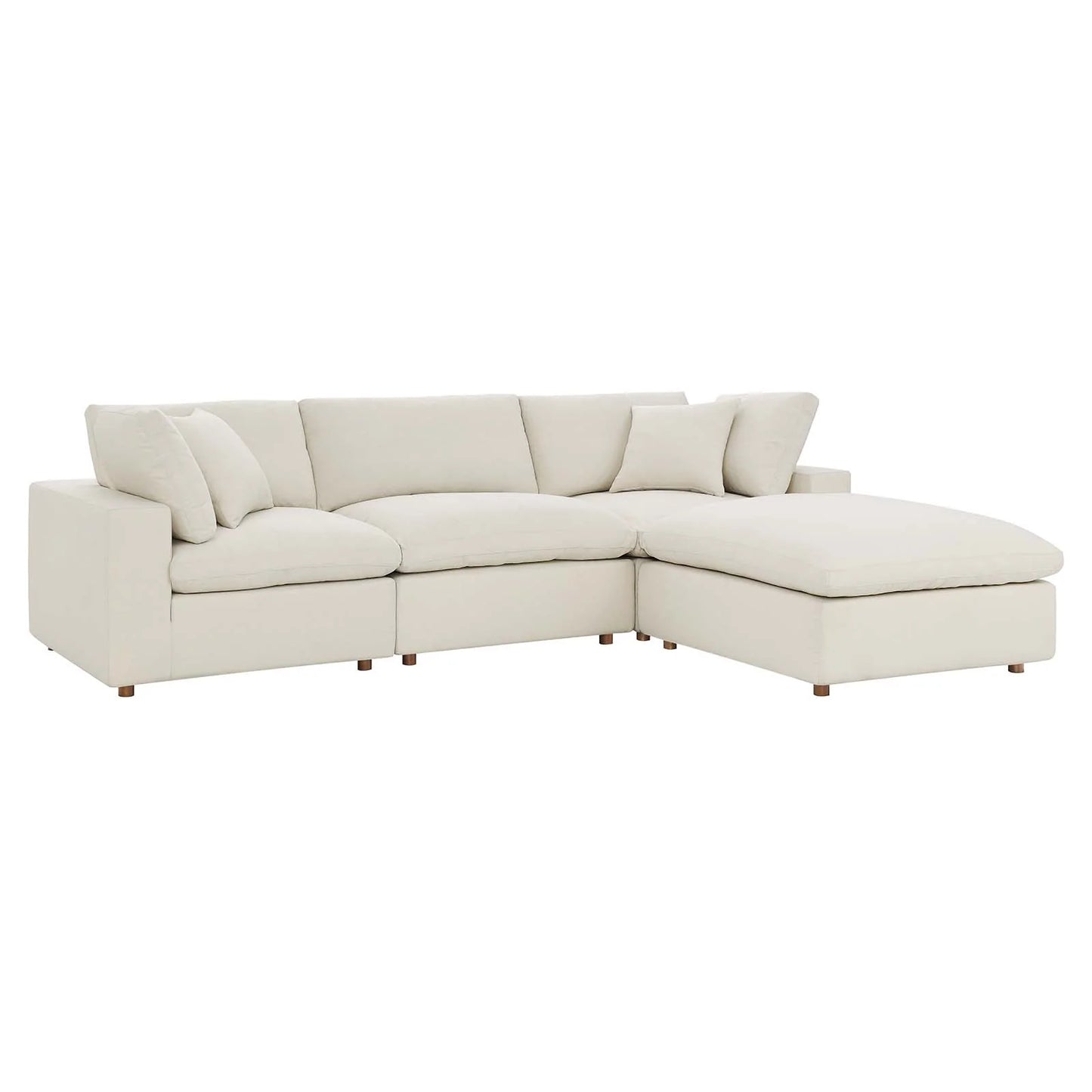 Modway Commix Down Filled Overstuffed 4 Piece Sectional Sofa Set | Sofas | Modishstore-47