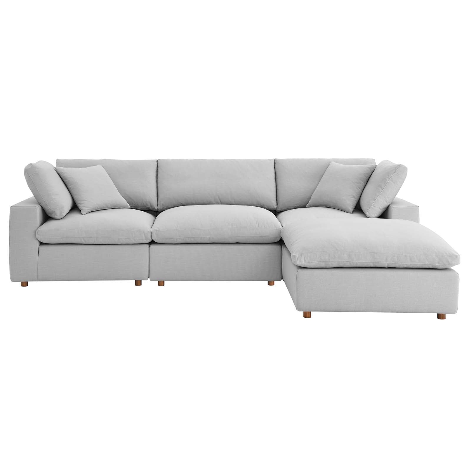 Modway Commix Down Filled Overstuffed 4 Piece Sectional Sofa Set | Sofas | Modishstore-65