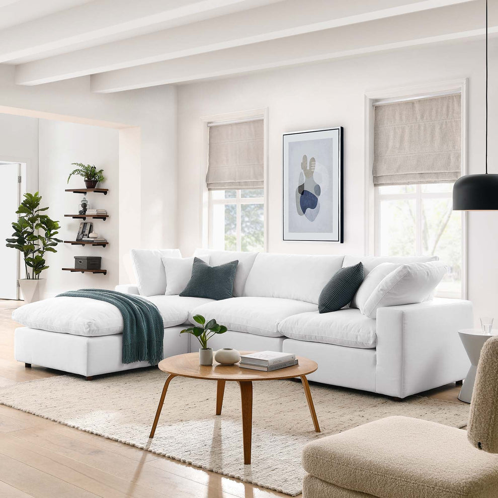 Modway Commix Down Filled Overstuffed 4 Piece Sectional Sofa Set - EEI-3356 | Sofa Set | Modishstore - 1