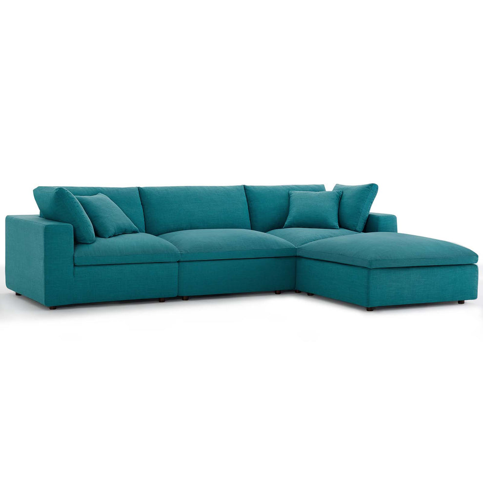 Modway Commix Down Filled Overstuffed 4 Piece Sectional Sofa Set - EEI-3356 | Sofa Set | Modishstore - 22