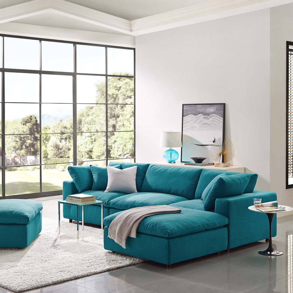Modway Commix Down Filled Overstuffed 4 Piece Sectional Sofa Set - EEI-3356 | Sofa Set | Modishstore - 21