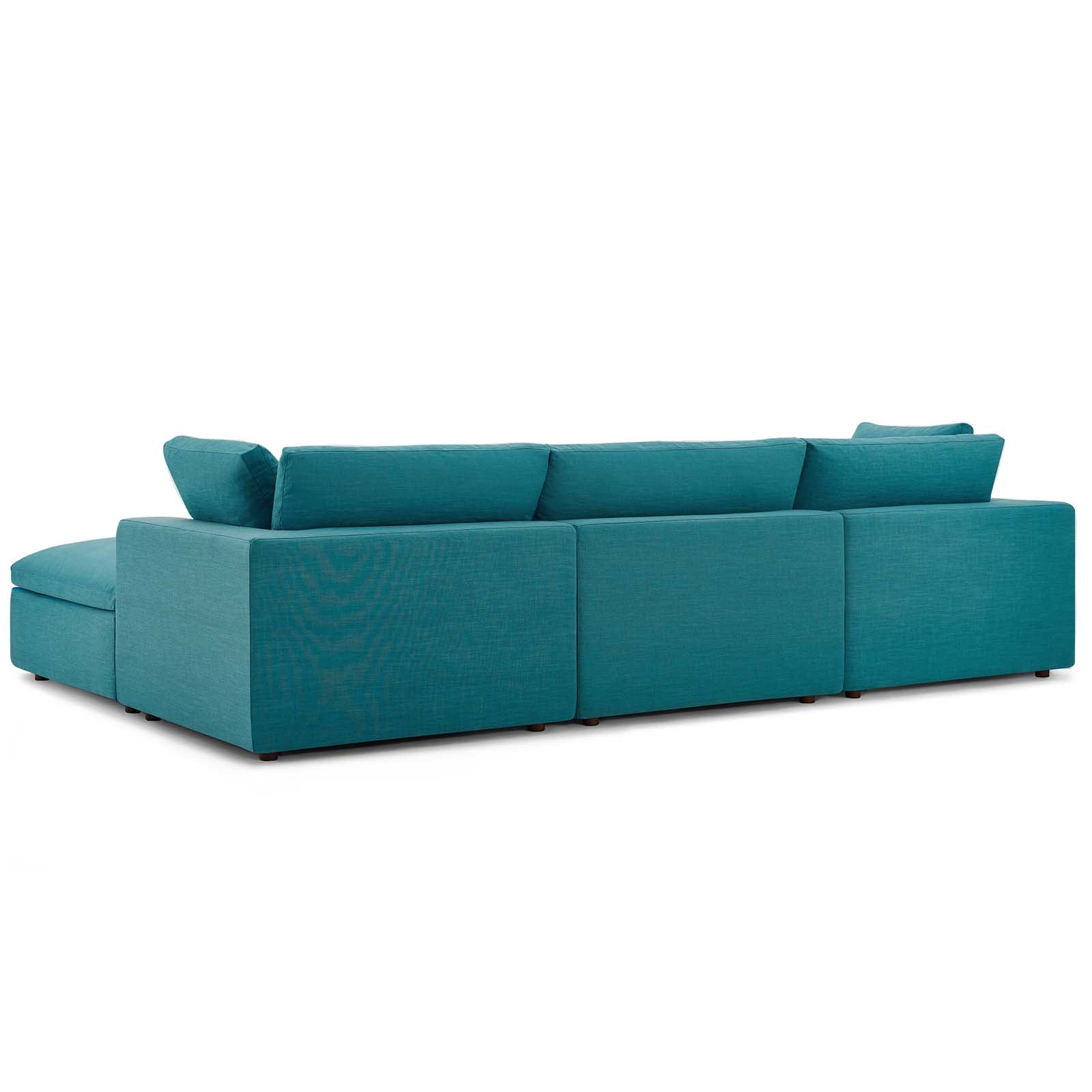 Modway Commix Down Filled Overstuffed 4 Piece Sectional Sofa Set | Sofas | Modishstore-10