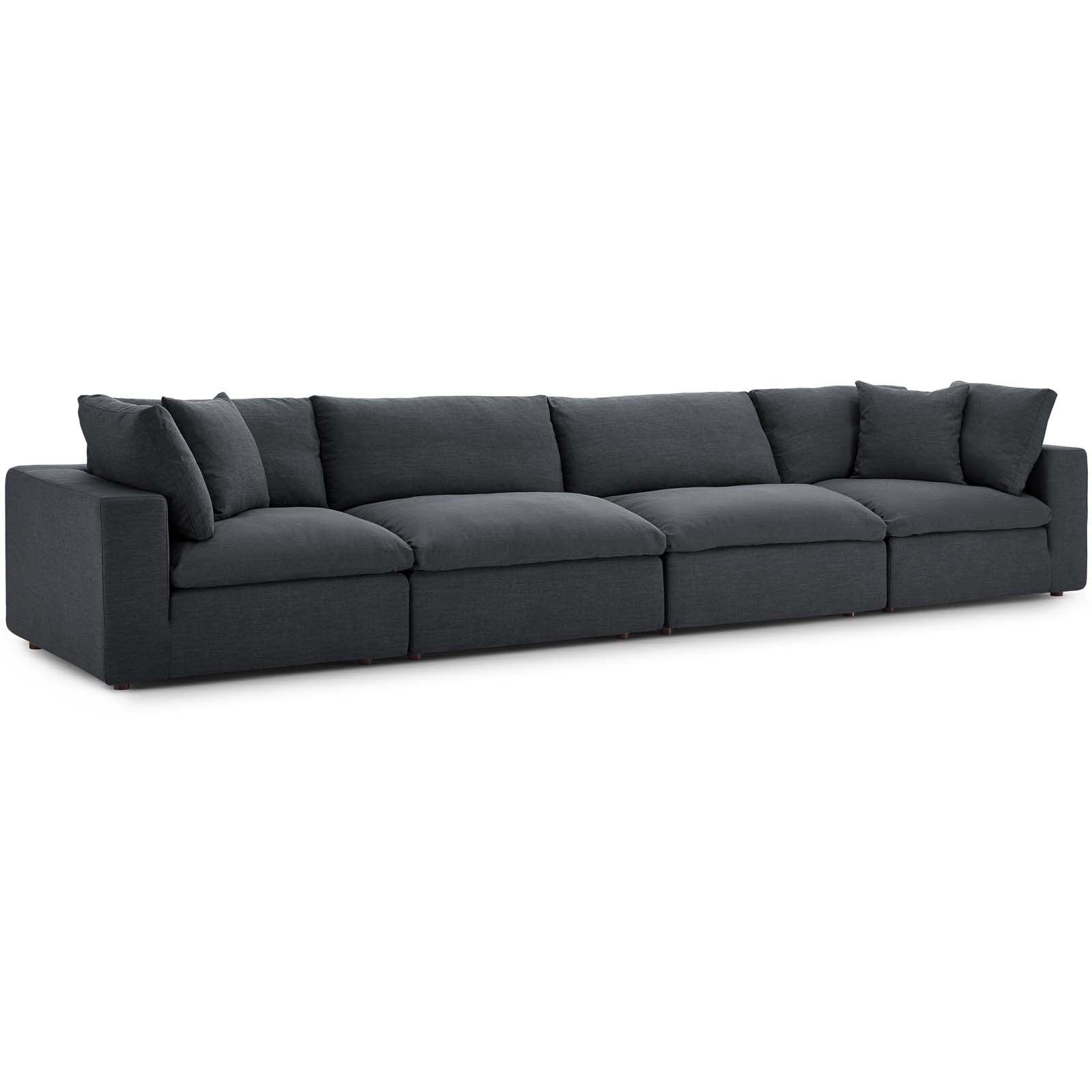Commix Down Filled Overstuffed 4 Piece Sectional Sofa Set by Modway | Sofas | Modishstore-26