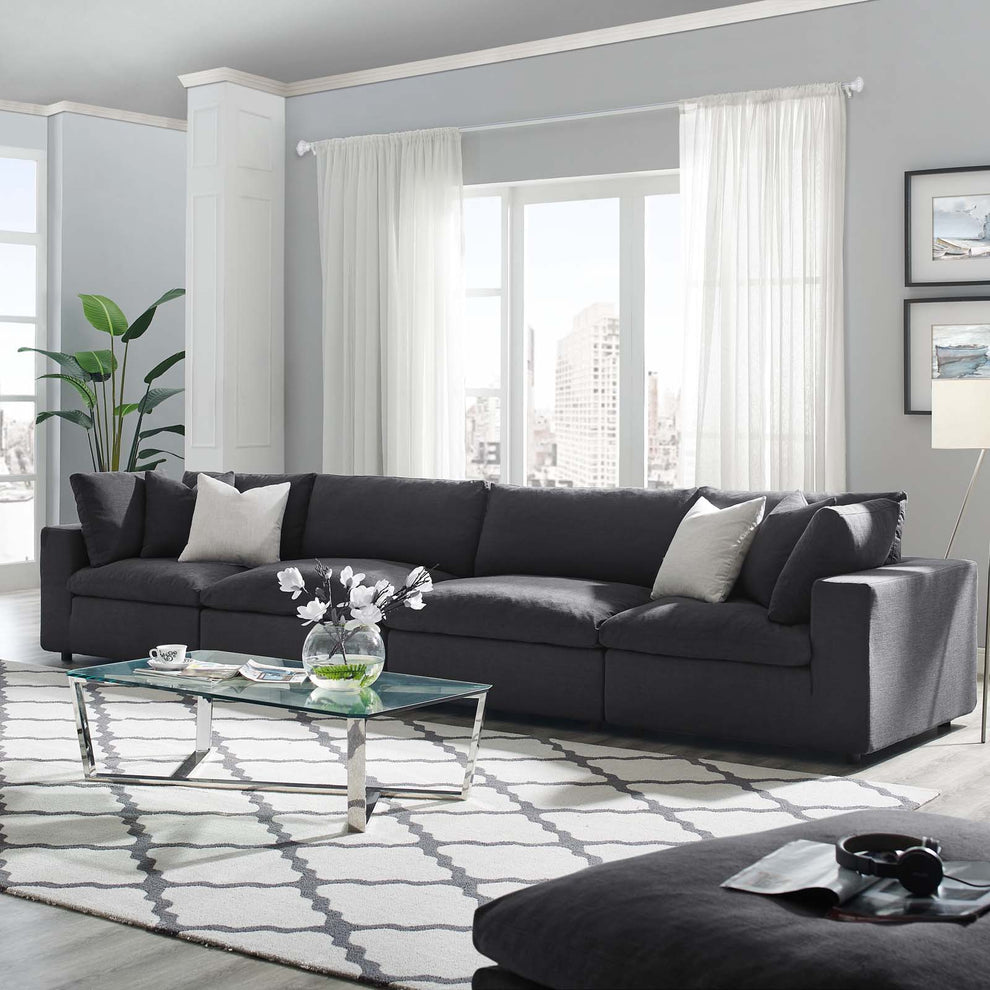 Commix Down Filled Overstuffed 4 Piece Sectional Sofa Set by Modway - EEI-3357 | Sofa Set | Modishstore - 23