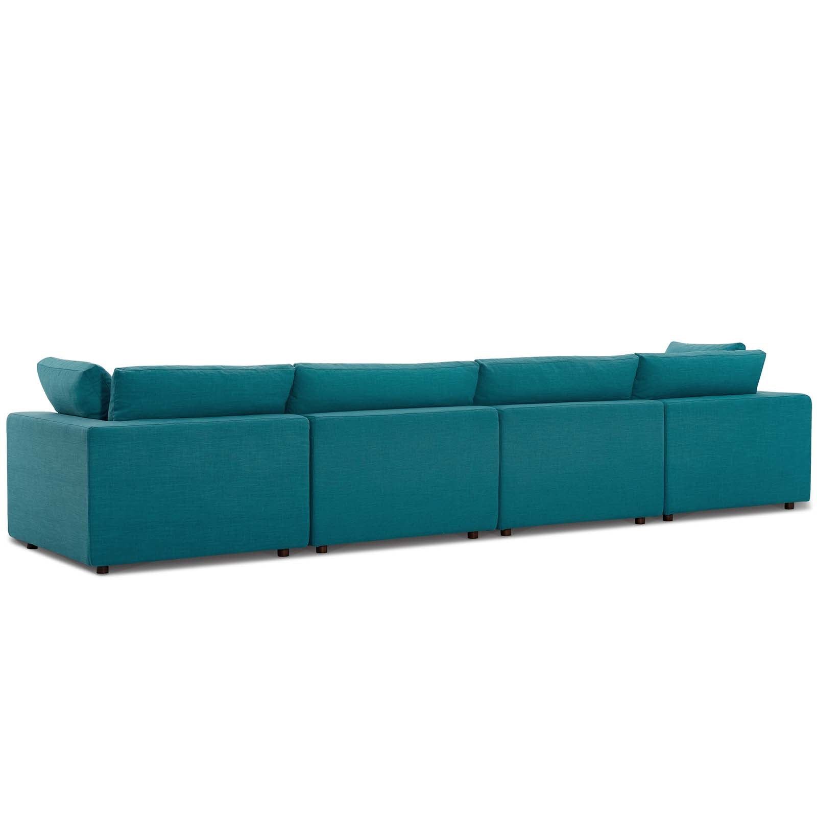 Commix Down Filled Overstuffed 4 Piece Sectional Sofa Set by Modway | Sofas | Modishstore-36