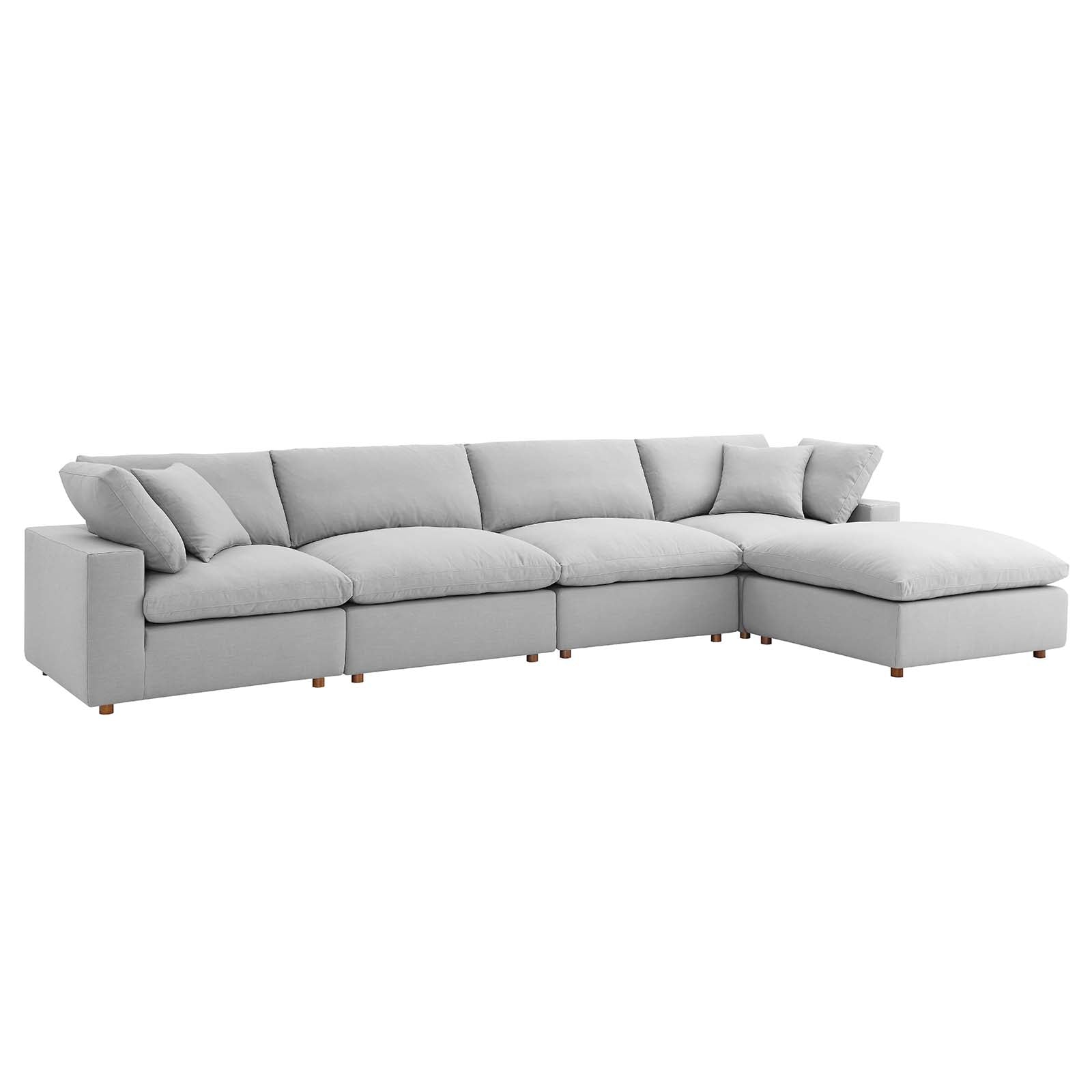 Commix Down Filled Overstuffed 5 Piece Sectional Sofa Set by Modway | Sofas | Modishstore-69